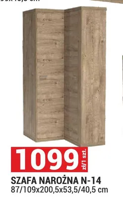 Szafa narożna Natural N-14 promocja w Merkury Market