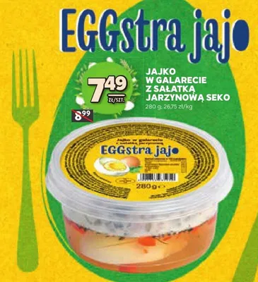 Jajko w galarecie z sałatką jarzynową promocja w Stokrotka