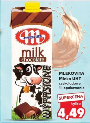 Mleko czekoladowe Mlekovita promocja w Kaufland