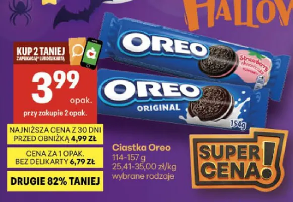 Ciastka Oreo promocja w Delikatesy Centrum