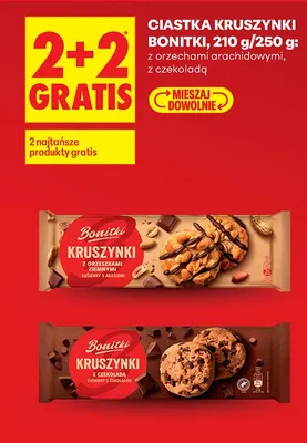 Ciastka Kruszynki Bonitki z czekoladą promocja w Biedronka
