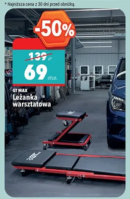 Leżanka warsztatowa GT MAX promocja w Biedronka