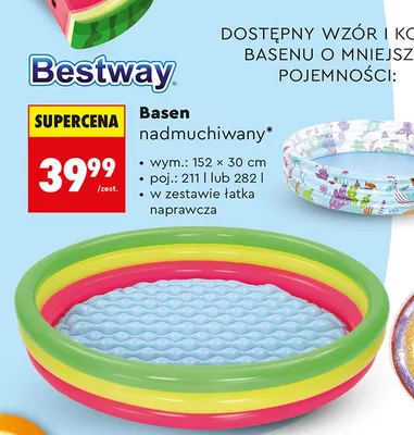 Basen nadmuchiwany Bestway promocja w Biedronka