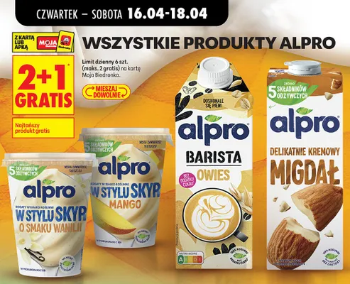 Napój barista owies mango promocja w Biedronka