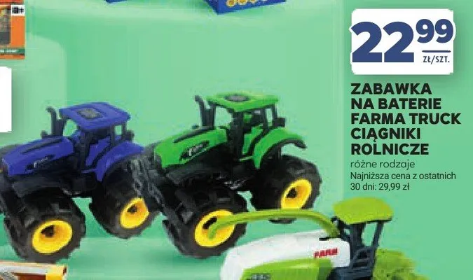 Zabawka na baterie farma truck ciągniki rolnicze promocja w Stokrotka