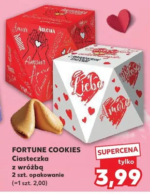 Ciasteczka z wróżbą 2 szt. promocja w Kaufland