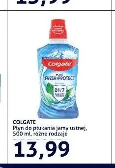 Płyn do płukania jamy ustnej Colgate Plax Fresh & Protect promocja w Blue Stop