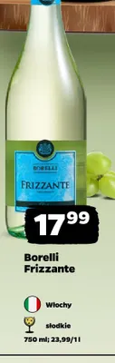 Wino musujące Borelli Frizzante słodkie promocja w Netto
