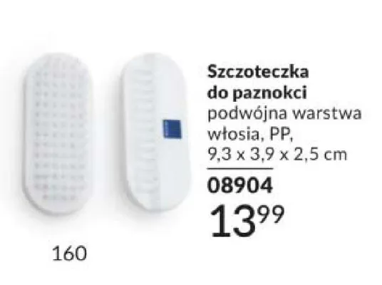 Szczoteczka do paznokci podwójna warstwa włosia PP 9,3x3,9x2,5cm promocja w AVON