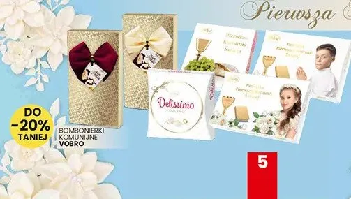 Bombonierki komunijne promocja w Wafelek