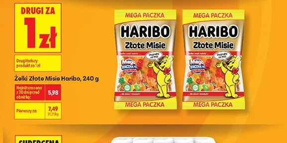 Żelki Złote Misie Haribo promocja w Biedronka