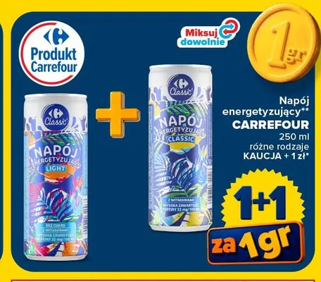 Napój energetyzujący Carrefour Classic promocja w Carrefour
