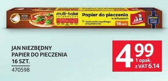 Papier do pieczenia Jan Niezbędny 16 szt. promocja w Selgros