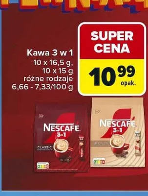 Kawa 3 w 1 NESCAFÉ promocja w Carrefour