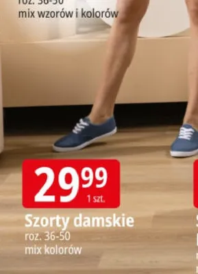 Szorty damskie roz. 36-50 promocja w Leclerc