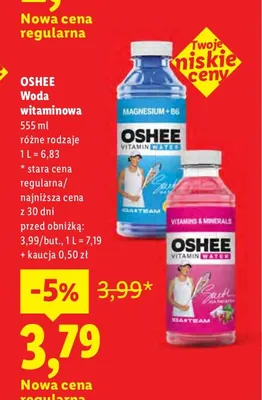 Woda witaminowa Oshee promocja w Lidl