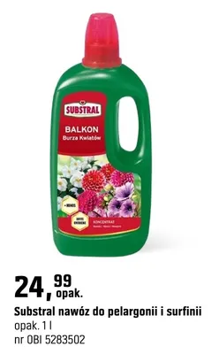 Nawóz do pelargonii i surfinii promocja w OBI