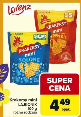 Krakersy mini solone promocja w Carrefour