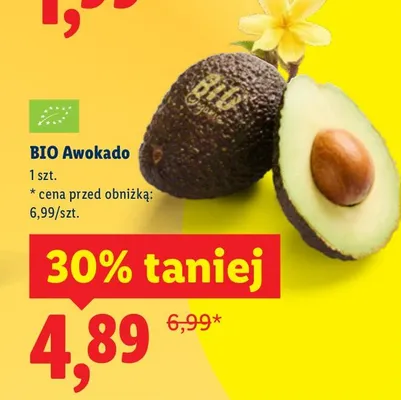 Awokado BIO promocja w Lidl
