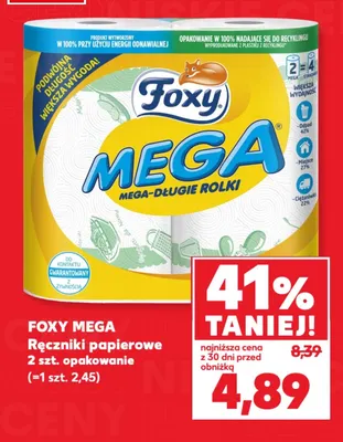Ręczniki papierowe Foxy Mega 2-pak promocja w Kaufland