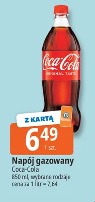 Napój gazowany Coca-Cola promocja w Leclerc
