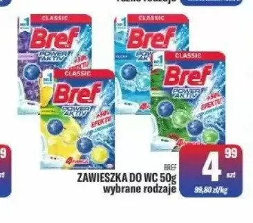 Zawieszka do WC Bref 50g promocja w Tomi Markt