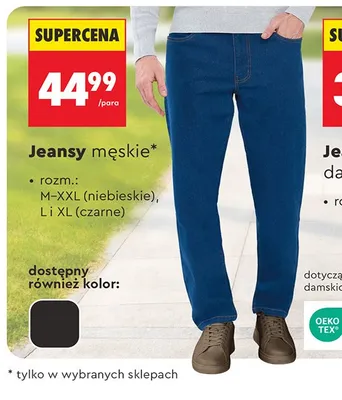 Jeansy męskie Clevé promocja w Biedronka