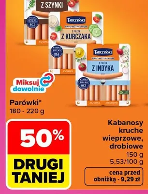 Parówki Tarczyński promocja w Carrefour Market