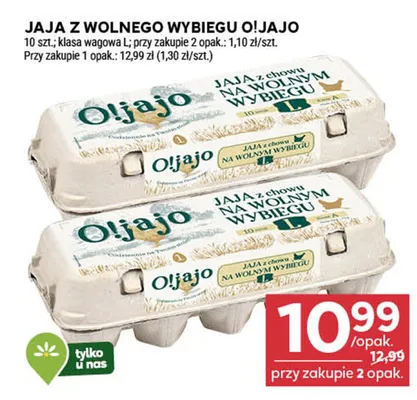 Jaja z wolnego wybiegu Oliajo promocja w Stokrotka