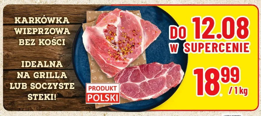 Karkówka wieprzowa bez kości promocja w POLOmarket