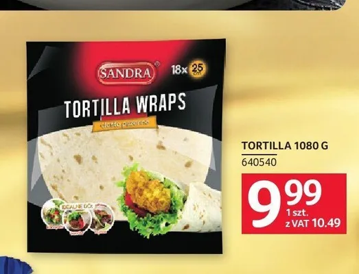 Tortilla wraps Sandra promocja w Selgros