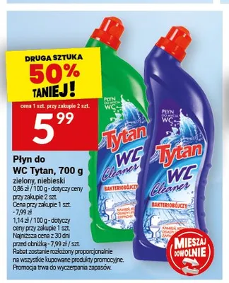 Płyn do WC Tytan niebieski promocja w Twój Market