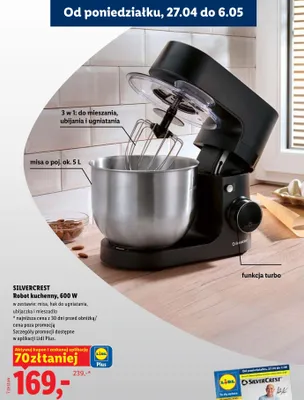 Robot kuchenny SilverCrest 600W promocja w Lidl