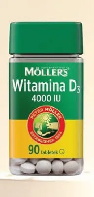 Suplement diety Möller's Witamina D3 4000 IU promocja w Rossmann