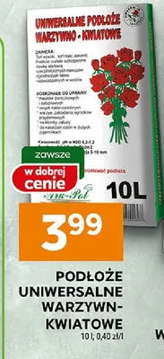 Podłoże uniwersalne warzywno-kwiatowe promocja w Stokrotka