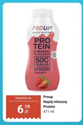 Napój mleczny Protein Proup promocja w Dino
