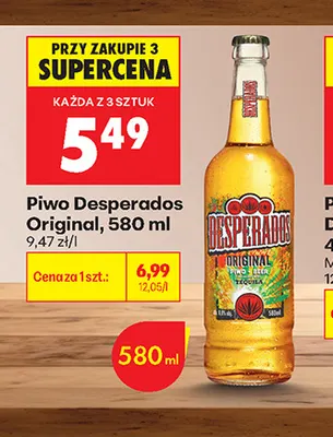 Piwo Desperados Original promocja w Biedronka