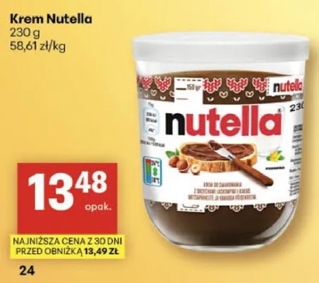 Krem Nutella promocja w Delikatesy Centrum