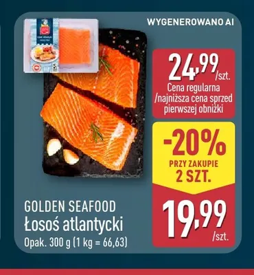 Łosoś atlantycki Golden Seafood promocja w Aldi