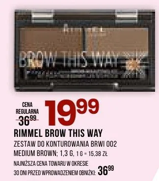 Zestaw do modelowania brwi promocja w Drogerie Natura