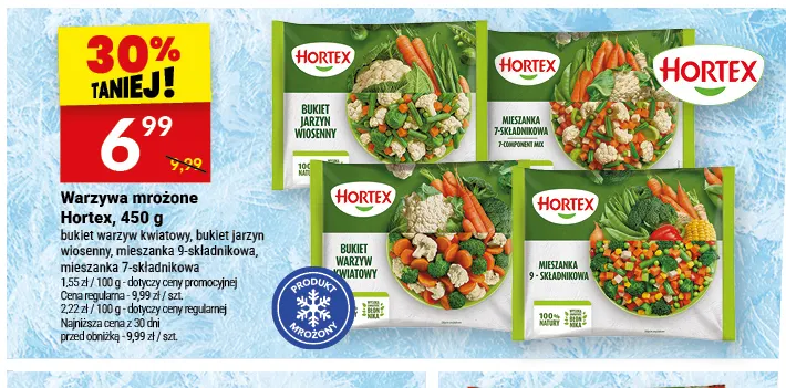Warzywa mrożone Hortex mieszanka 7-składnikowa promocja w Twój Market