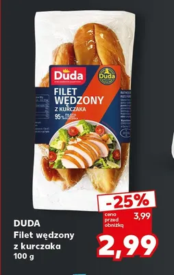 Filet wędzony z kurczaka Duda promocja w Kaufland