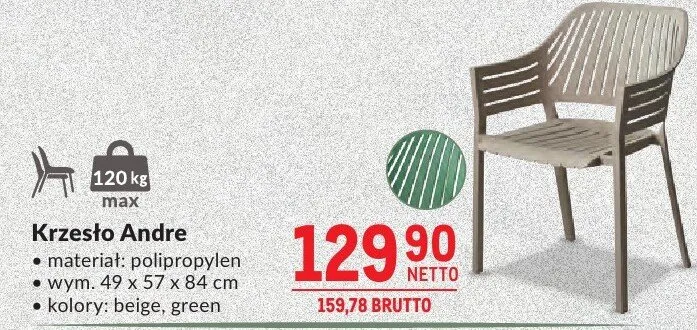 Krzesło Andre promocja w Makro