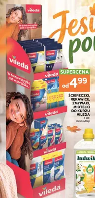 Ściereczki, rękawice, zmywaki, miotełki do kurzu Vileda promocja w Stokrotka