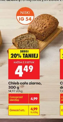 Chleb całe ziarno promocja w Biedronka