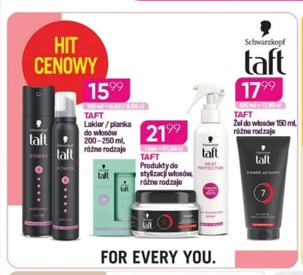 Żel do włosów Taft promocja w Drogerie Koliber