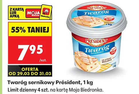 Twaróg sernikowy promocja w Biedronka