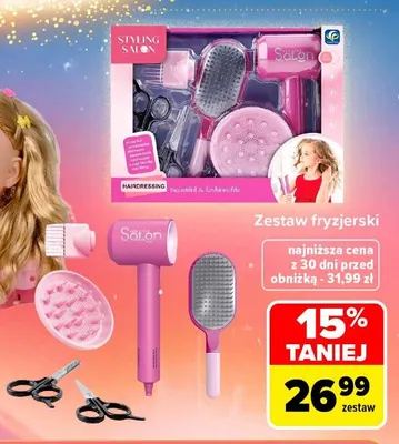 Zestaw fryzjerski Styling Salon promocja w Carrefour