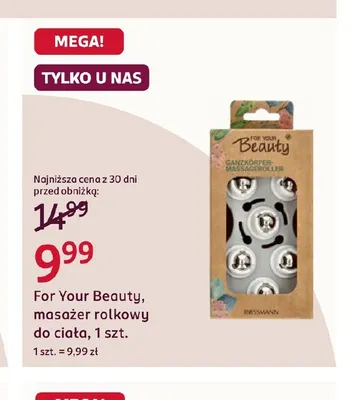 Masażer rolkowy do ciała For Your Beauty promocja w Rossmann