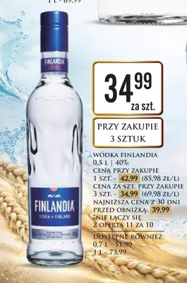 Wódka Finlandia promocja w Dino